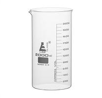 Beaker  2000ml ~ Tall Form with Spout ~ White  100ml Graduations ~ Borosilicate  - Compare price