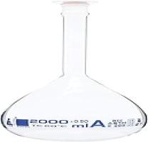 Volumetric Flask  2000ml ~ ASTM  Class A ~ Polypropylene Stopper ~ Borosilicate  - Compare price