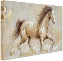 3D Hand~Painted Original Contemporary Oil Painting with Horse On Canvas  Large K - Compare price