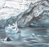 Joan Lok This is Lovely! a Polar Bear Takes a Swim  Giclee Print of Original Sum - Compare price