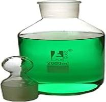 Eisco Labs 2000ml Reagent Bottle ~ Borosilicate Glass with Wide Mouth and Hexago - Compare price